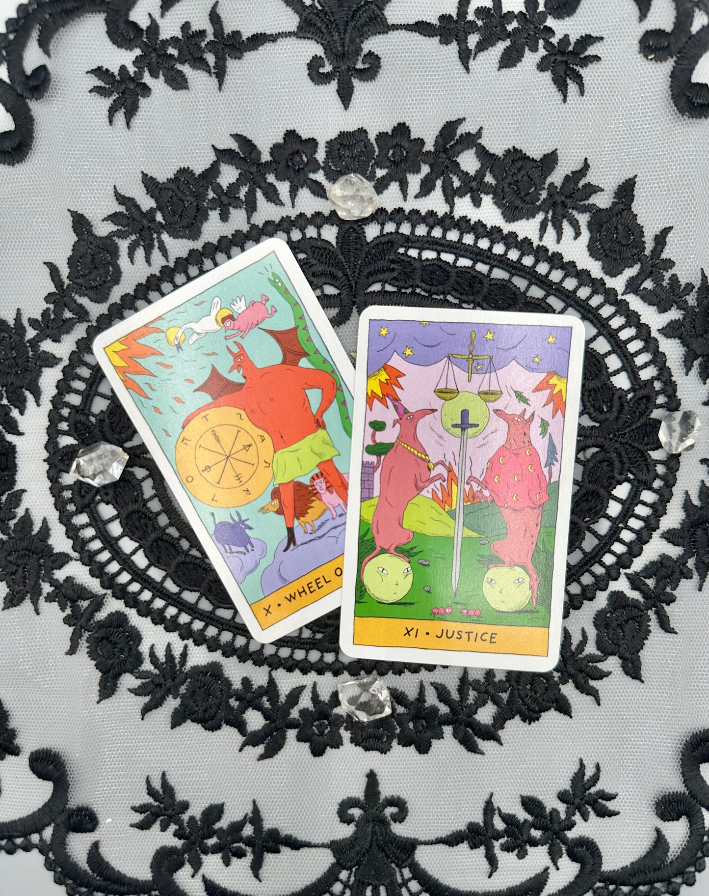 Whimsical Witch Tarot Deck in a Keepsake Tin