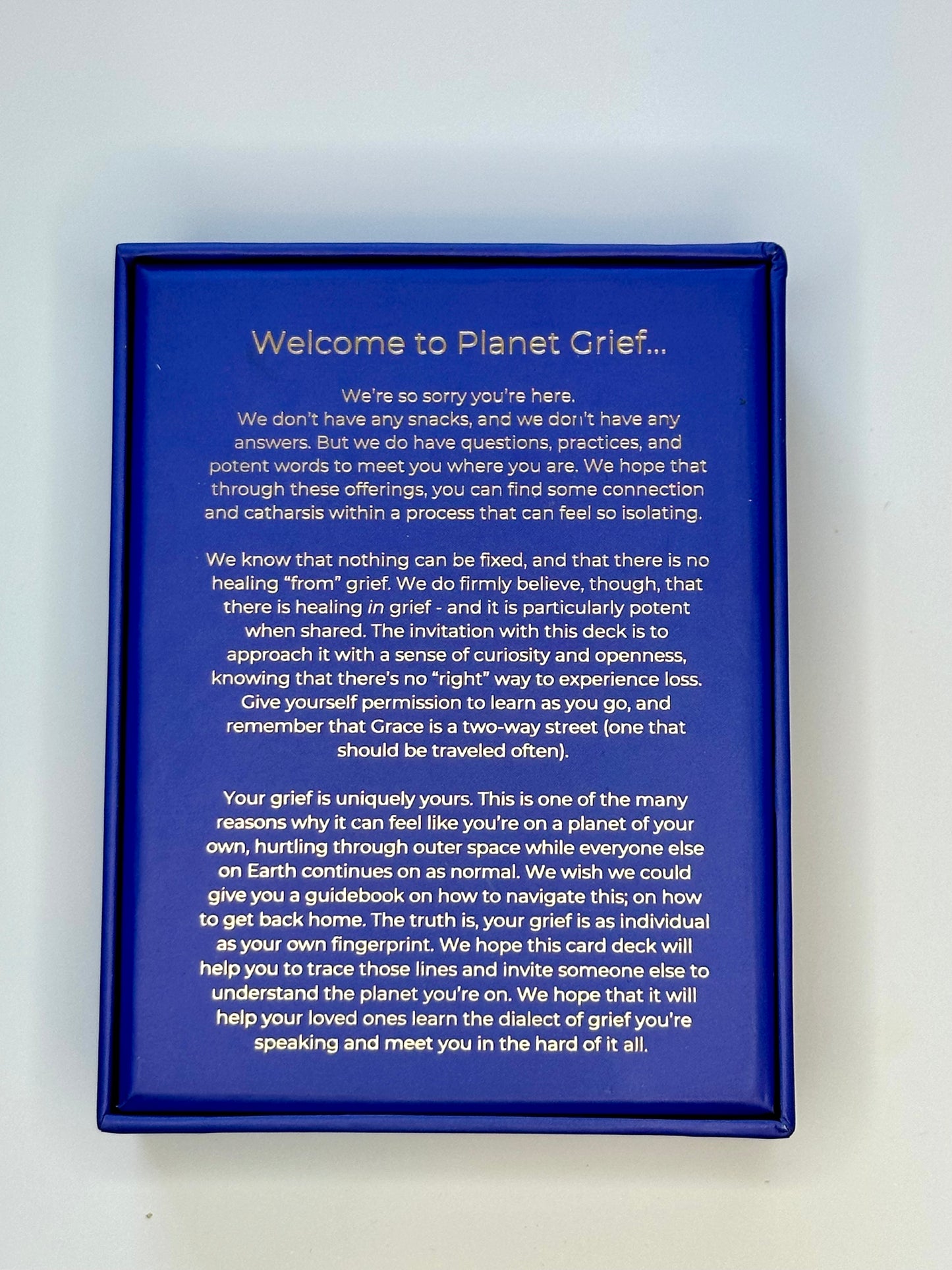 Planet Grief Card Deck: Rituals and Support for Grieving