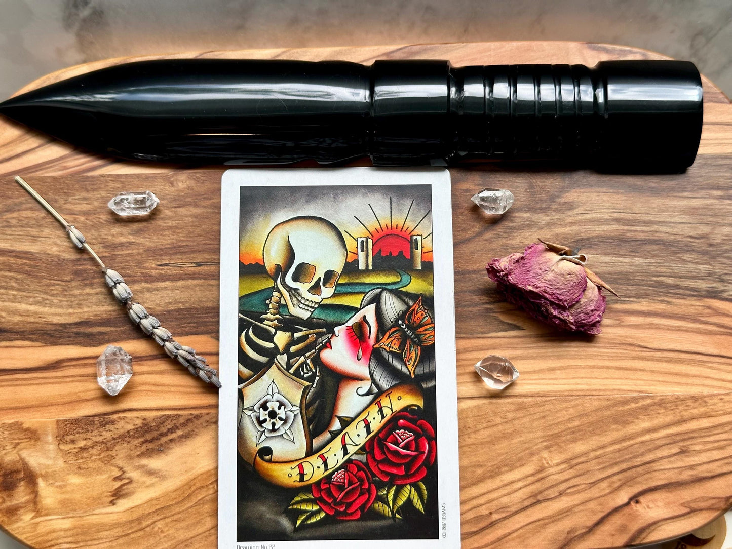 Eight Coins' Tattoo Tarot Deck, Guidebook with Bonus Rose Spread