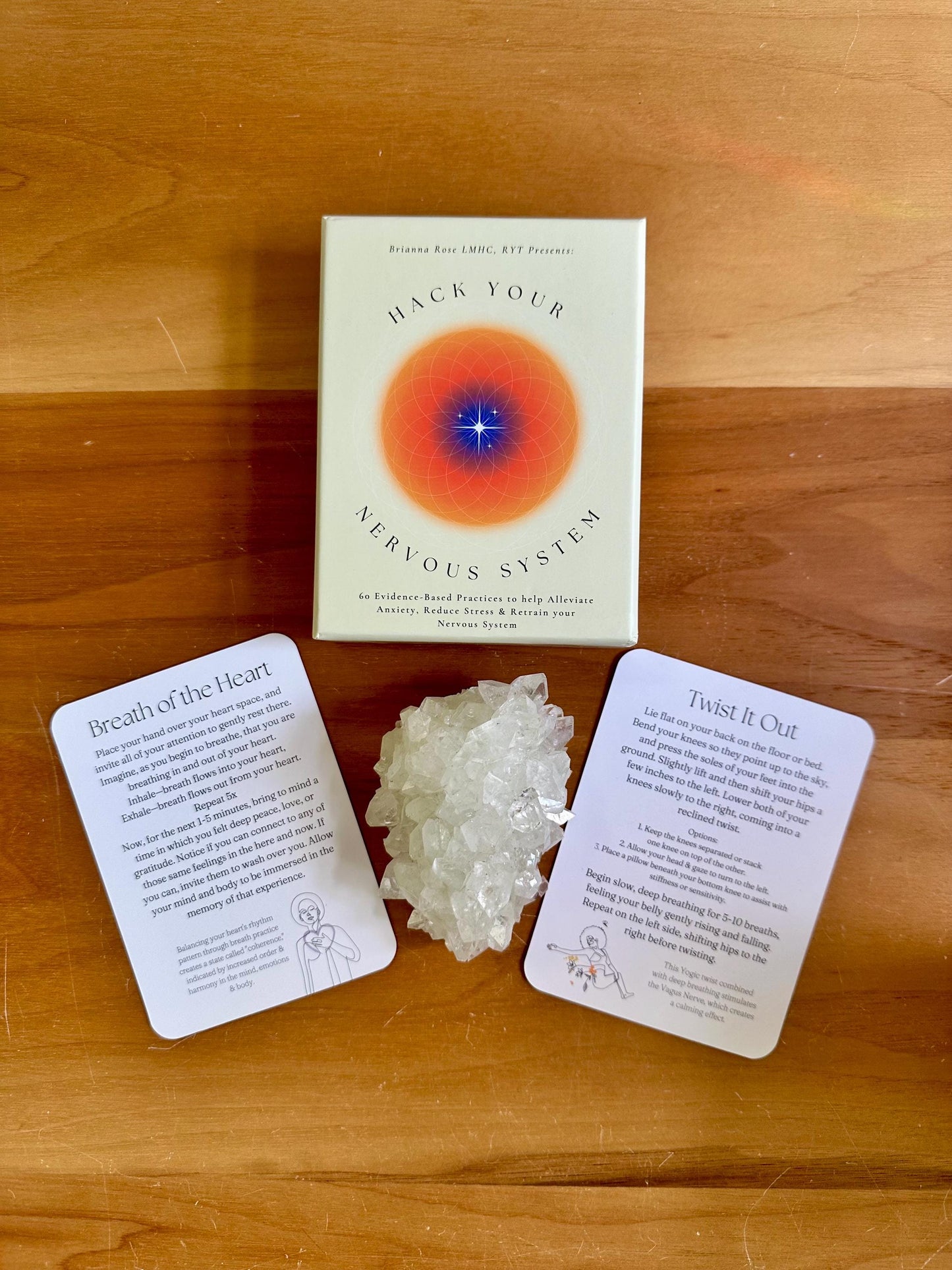 Hack Your Nervous System Deck - 60 Card Deck for Stress Relief, Meditation, Anxiety