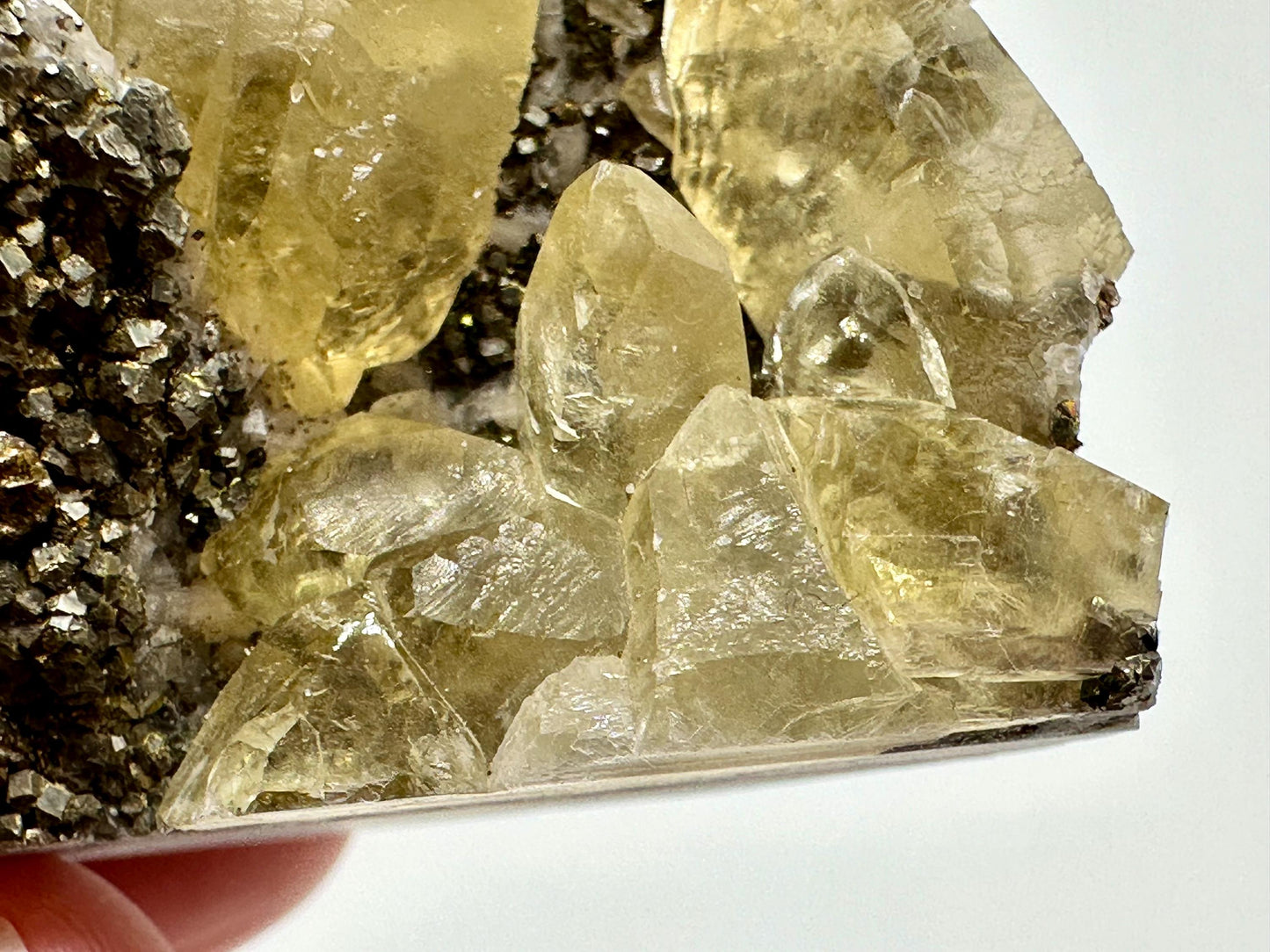 Sweetwater Calcite with Chalcopyrite on Matrix
