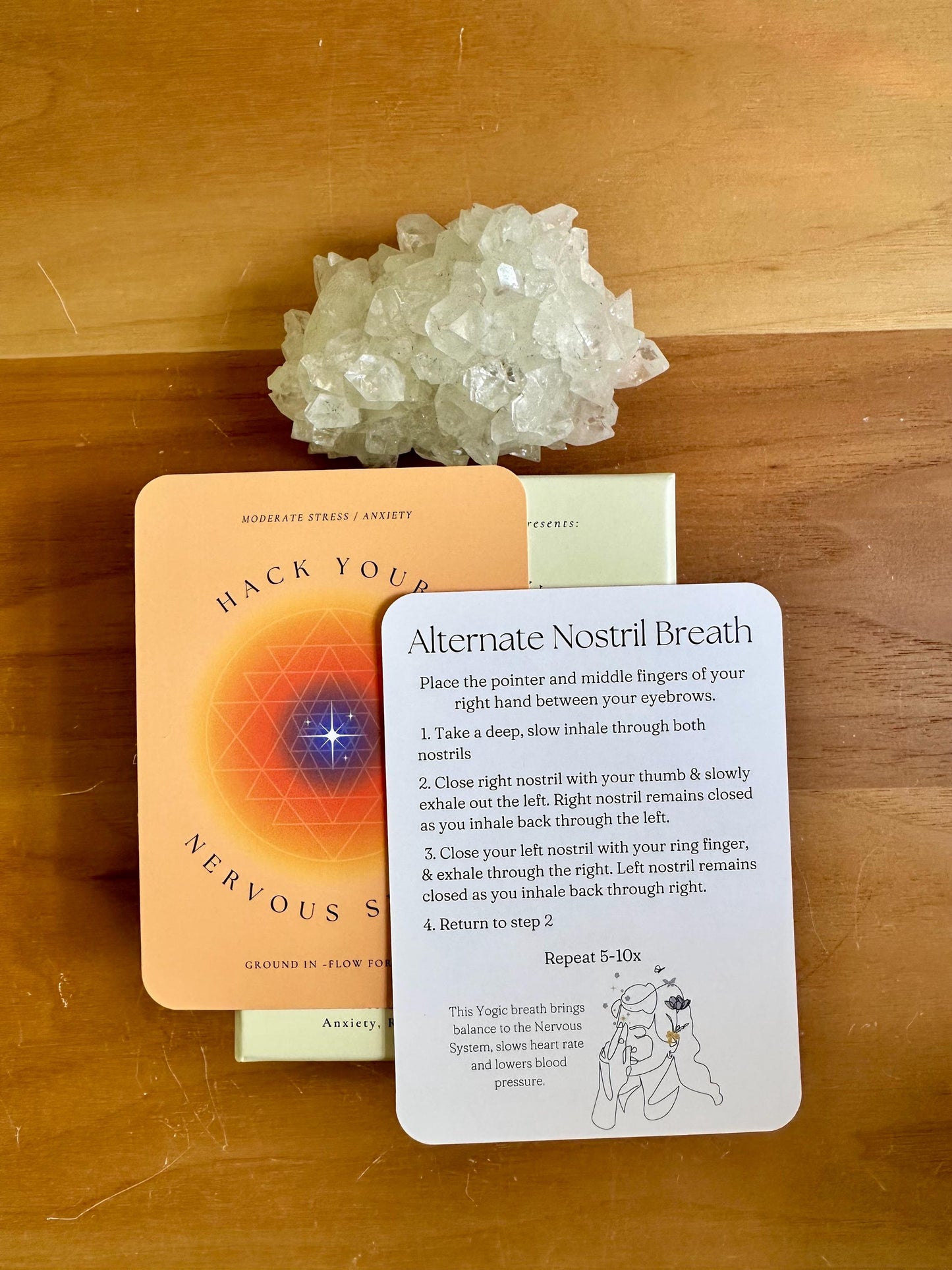 Hack Your Nervous System Deck - 60 Card Deck for Stress Relief, Meditation, Anxiety