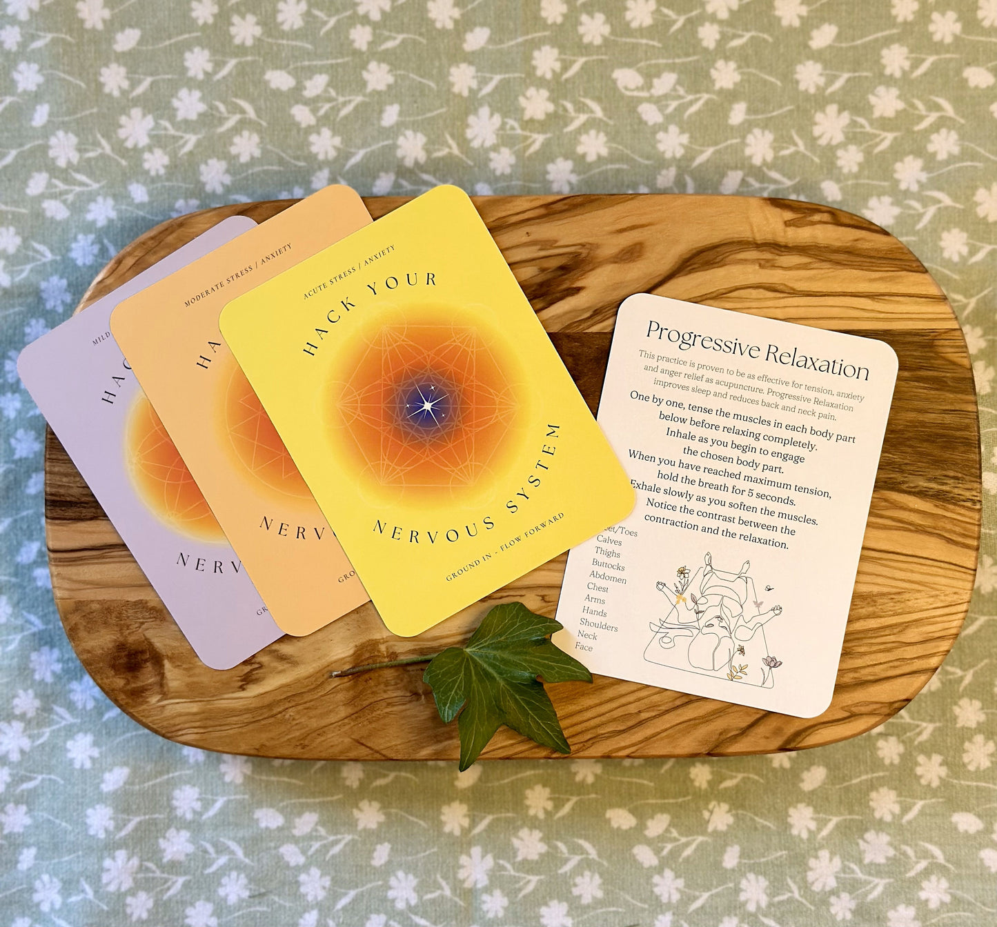 Hack Your Nervous System Deck - 60 Card Deck for Stress Relief, Meditation, Anxiety