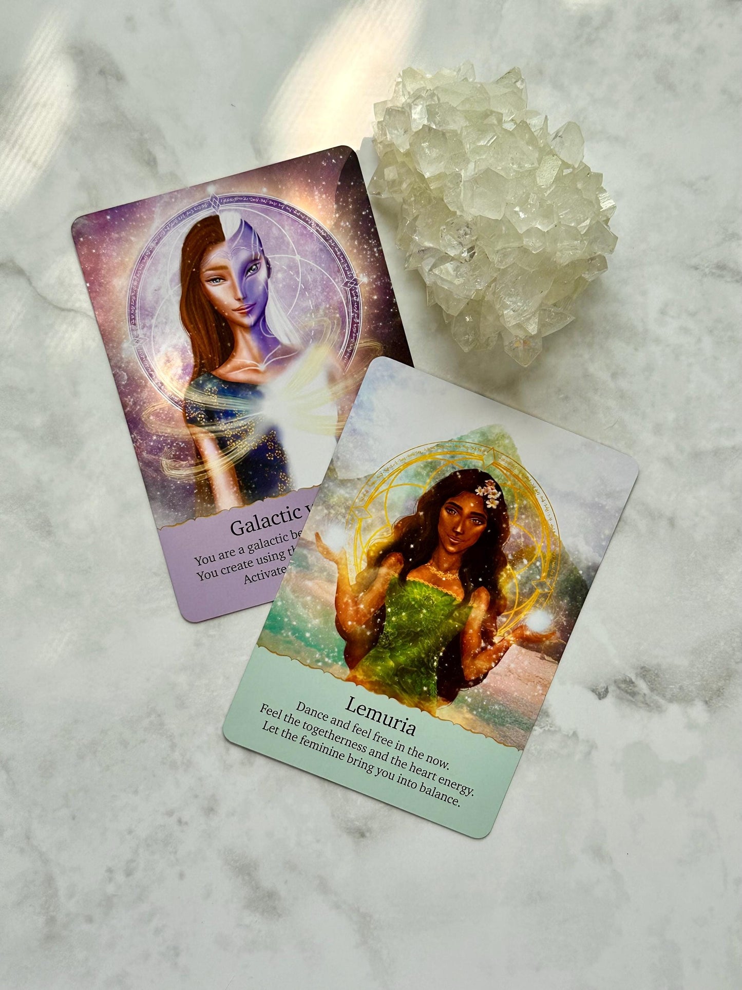 Galactic Wisdom Oracle Deck, Guidance and Light Portal Oracle Cards, Angel and Alien Wisdom Oracle Deck