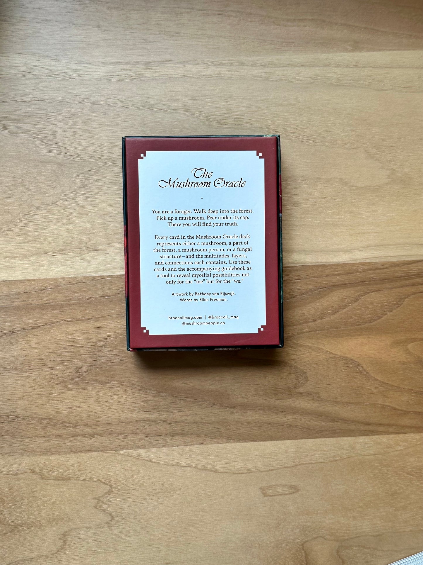 The Mushroom Oracle Deck- 44 Card Deck and Guidebook