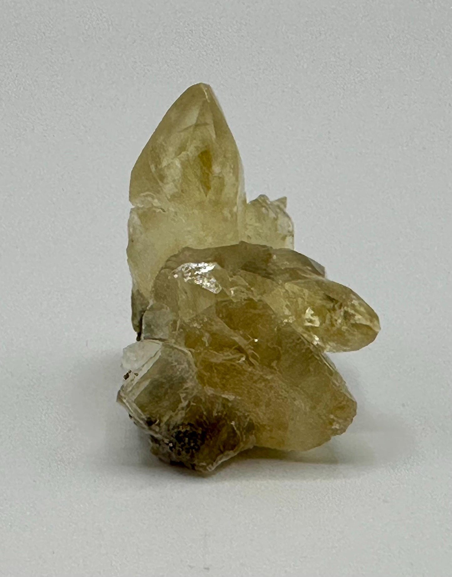Sweetwater Yellow Calcite Cluster with Chalcopyrite