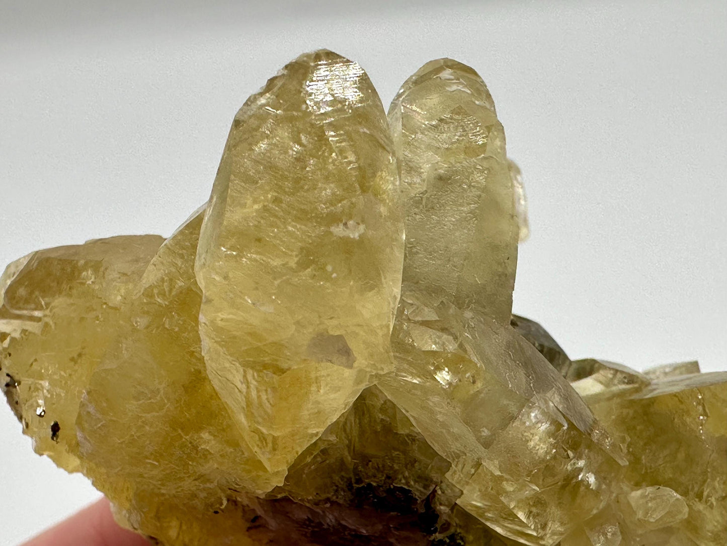 Sweetwater Calcite Cluster with Chalcopyrite