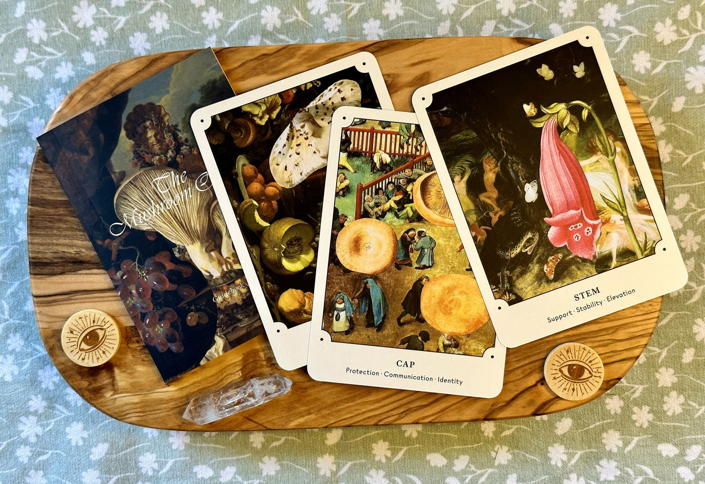 The Mushroom Oracle Deck- 44 Card Deck and Guidebook
