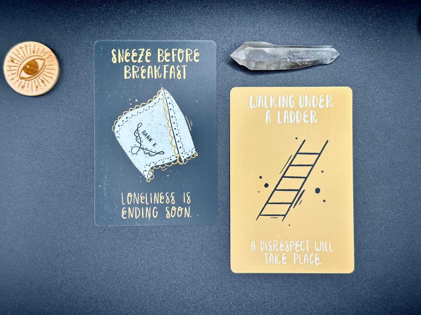 Mini Divi Omens Oracle Deck, Divination Tool by Holly Oddly, 30 Card Deck