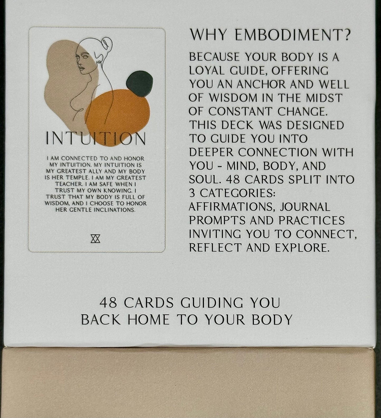 Embodiment Oracle Deck, 48 Card Deck for Self-Care, Reflection, Connection