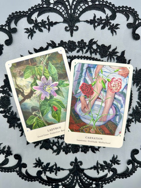 The Flower Oracle Deck, a 44 Card Divination Deck and Guidebook