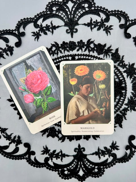 The Flower Oracle Deck, a 44 Card Divination Deck and Guidebook